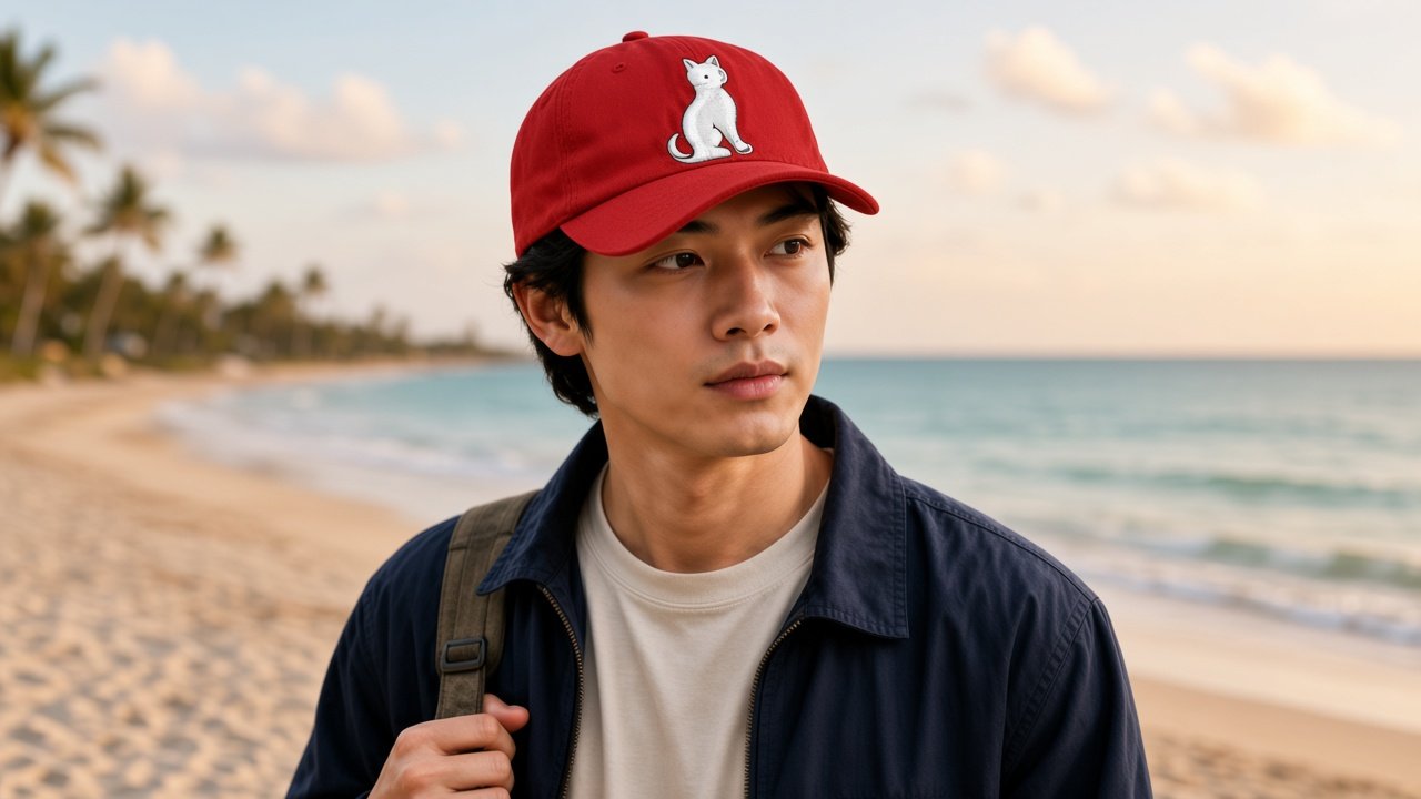 CatCap coastal lifestyle mockup